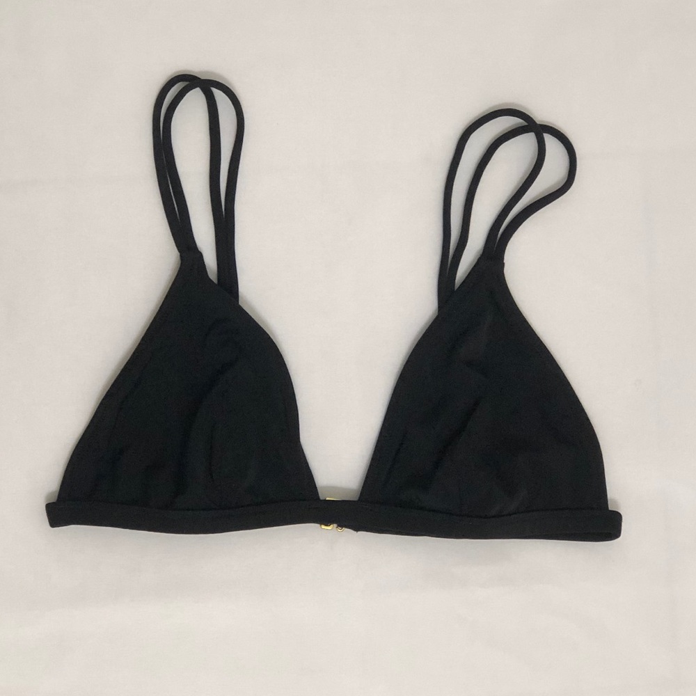 NWOT Victoria Secret black bikini top M